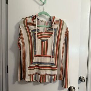 Colorful Striped Hoodie
